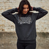 Women's Contrast Ribbed Sweatshirt, Gray