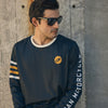 Men's Vintage Speedway Long Sleeve Jersey, Navy