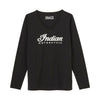 Women's Essential Script Logo Long Sleeve T-Shirt, Black