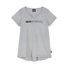Women's Logo Back Pleat T-shirt, Gray