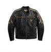 Men's Distressed Trenton Mesh Riding Incinerator Vintage Leather Jacket