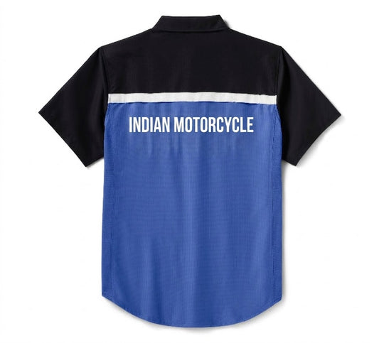 Men's TECH Vented Shirt - Colorblock - Nebulas Blue & Black