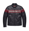 Men’s Black Stylish Victory Lane Motorcycle Leather Jacket