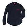 Women’s Long-Sleeve Button-Down Shirt, Black
