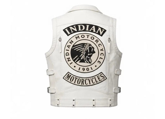 Men’s Indian Motorcycle Vest, White