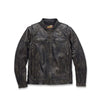 Indian Motorcycle Men's Dauntless Convertible Leather Jacket, Distressed