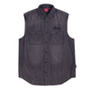 Indian Motorcycle Men's Gray Sleeveless Denim Shirt