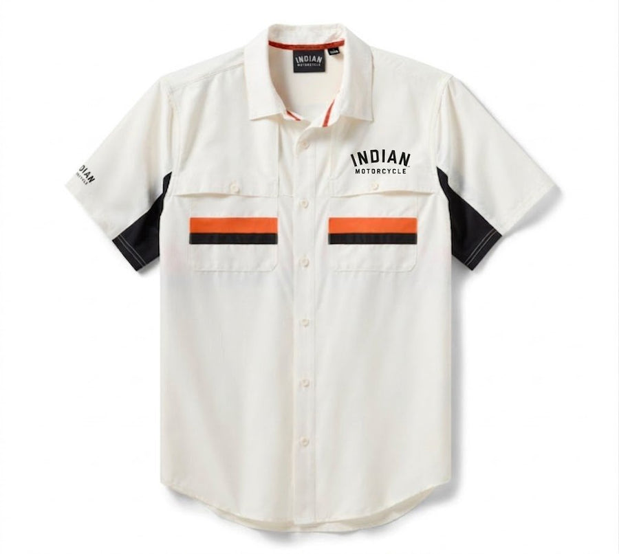 Indian Men's TECH Vented Short Sleeve Shirt - Indian Motorcycle Jacket