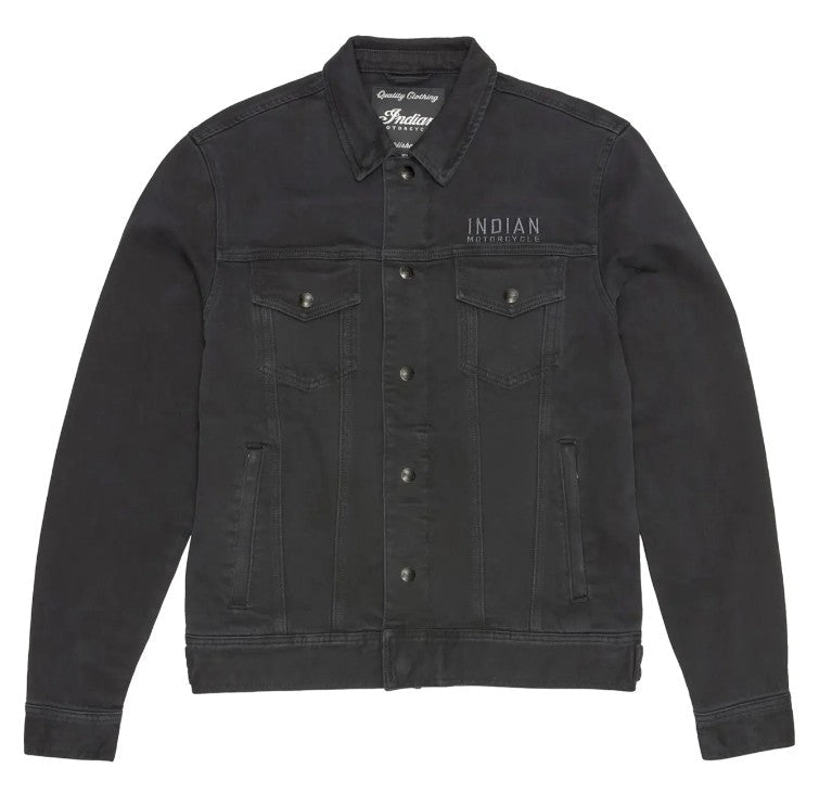 Men's Rockingham Denim Jacket, Black - Indian Motorcycle Jacket