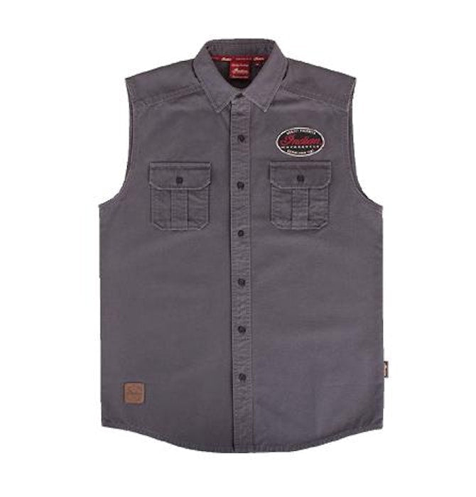 Men's Sleeveless Canvas Shirt - Indian Motorcycle Jacket