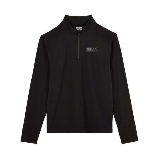 Men's Quarter Zip Performance Top, Black