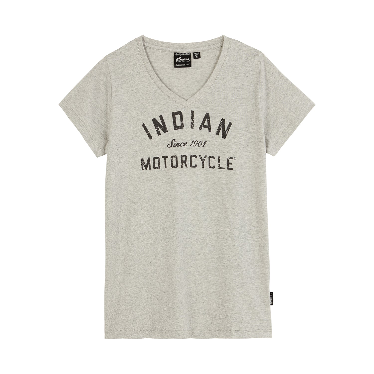 Women's V-Neck 1901 T-Shirt, Gray