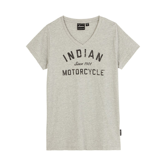 Women's V-Neck 1901 T-Shirt, Gray