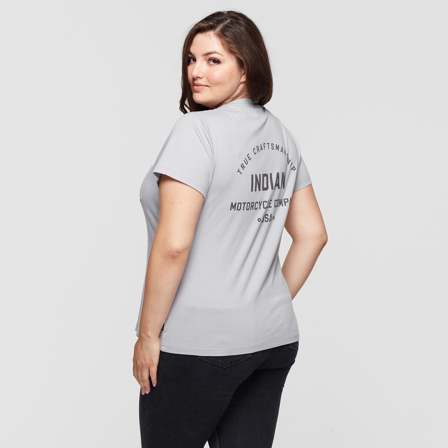 Women's True Craftsmanship USA T-Shirt, Gray
