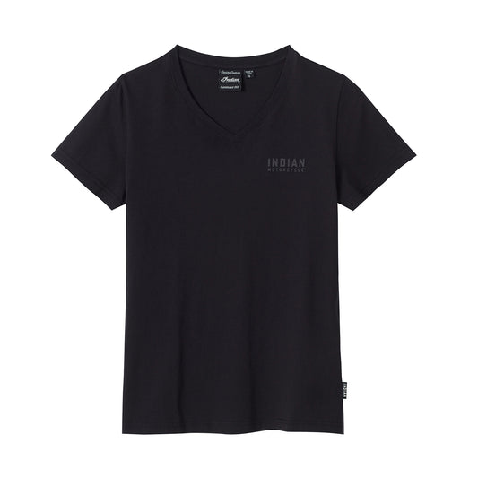 Women's Block Logo Stud T-Shirt, Black