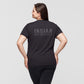 Women's Block Logo Stud T-Shirt, Black