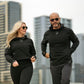 Women's Cropped Athlete Hoodie, Black