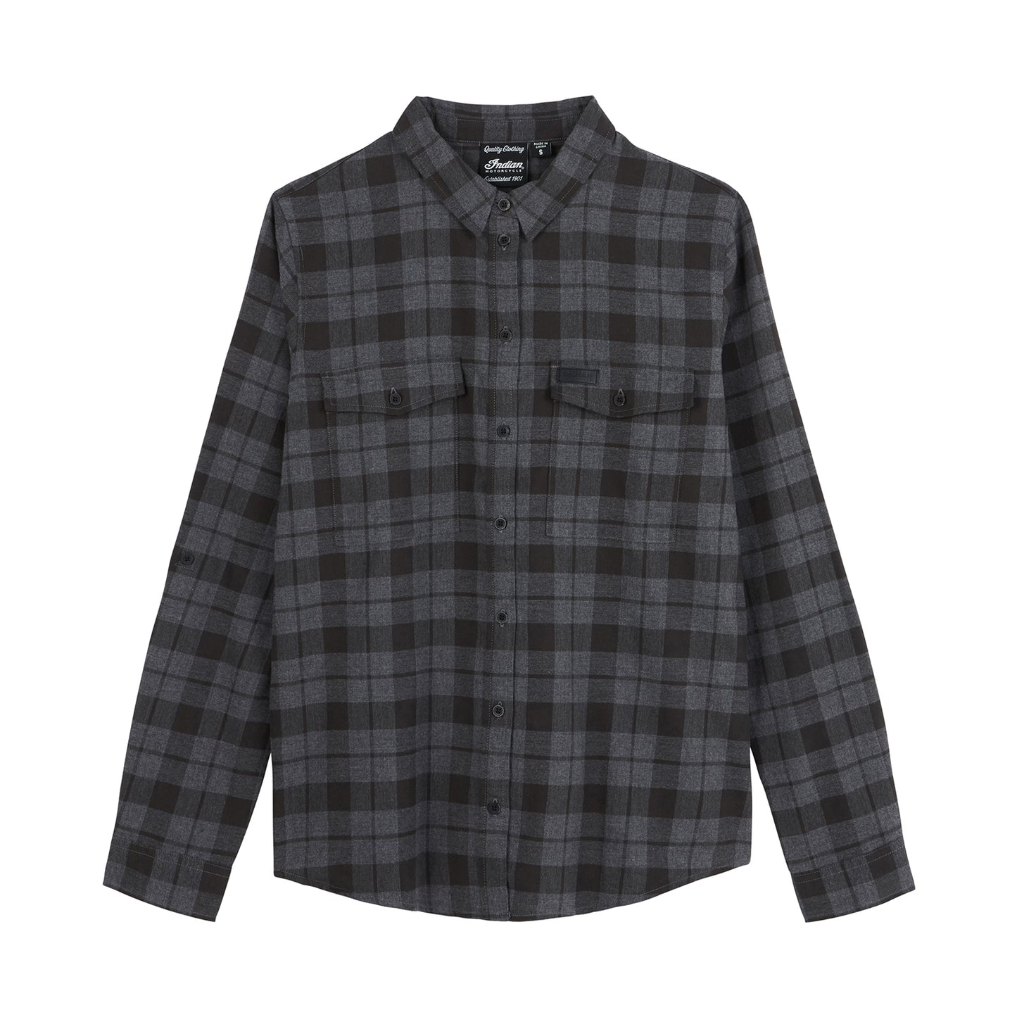 Women's Chicago Plaid Shirt, Black