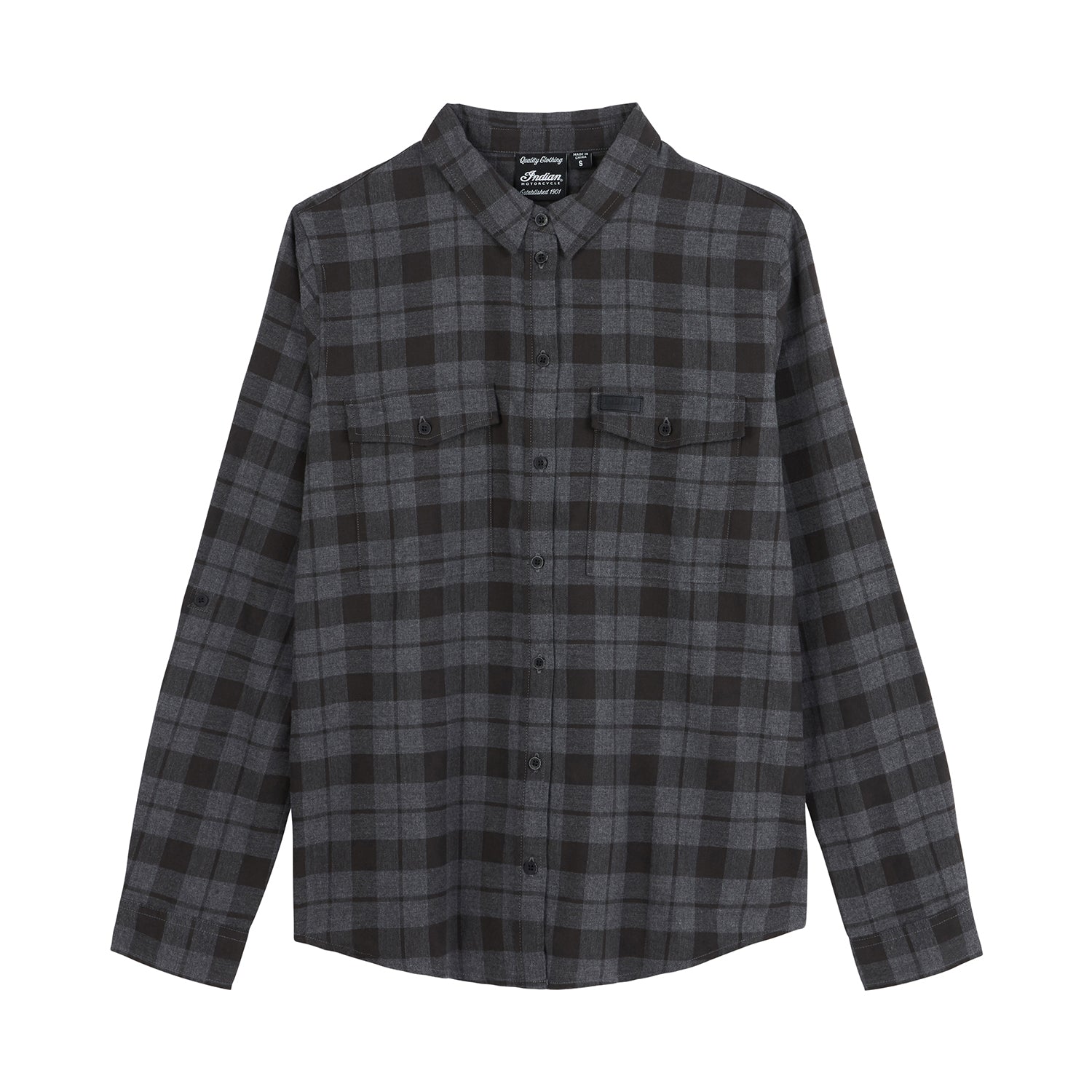 Women's Chicago Plaid Shirt, Black