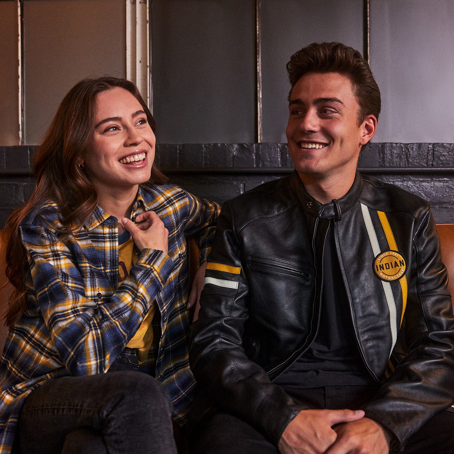 Men's Cafe Leather Jacket, Black