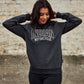Women's Contrast Ribbed Sweatshirt, Gray