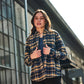Women's Kansas Plaid Shirt, Navy