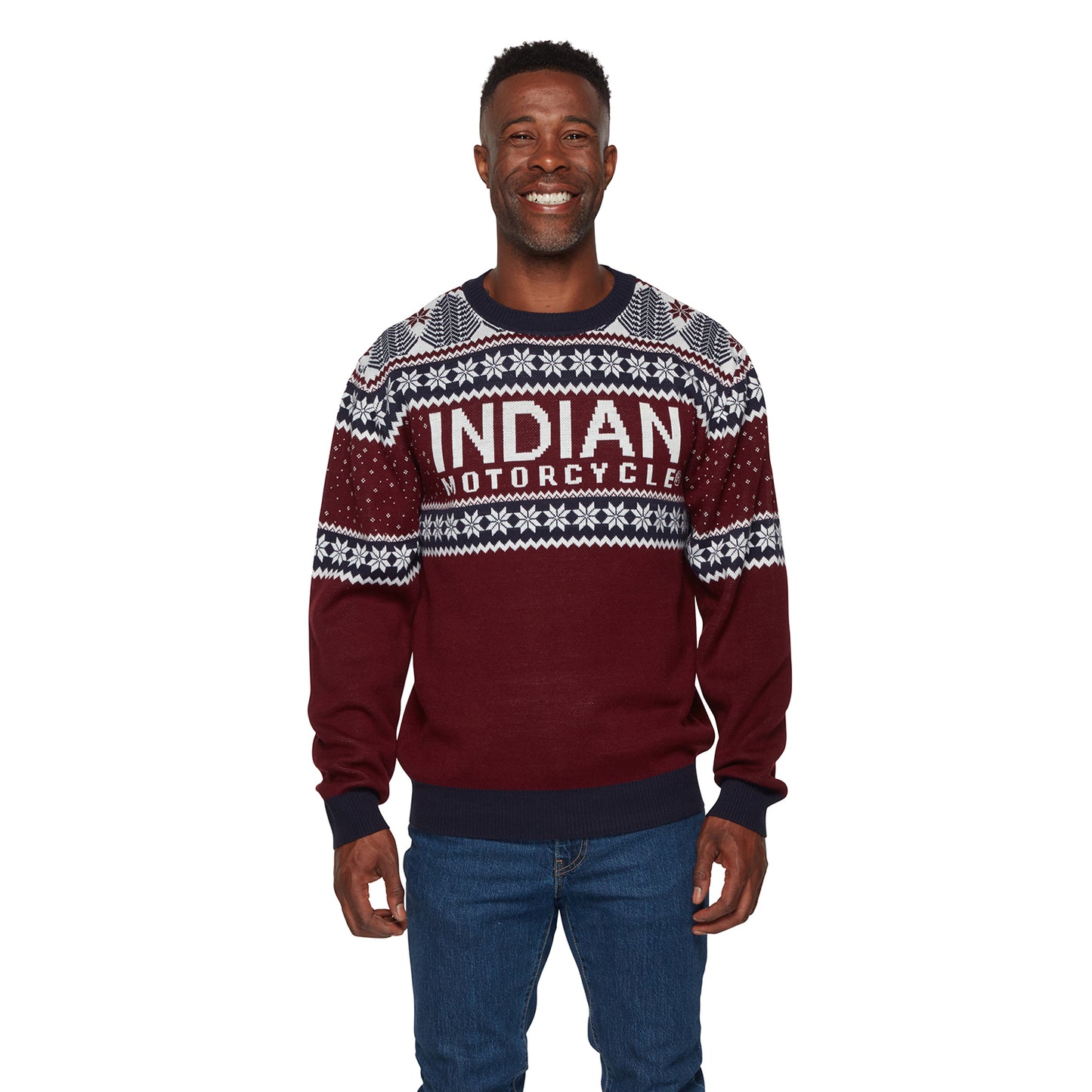 Unisex Indian Motorcycle Holiday Sweater
