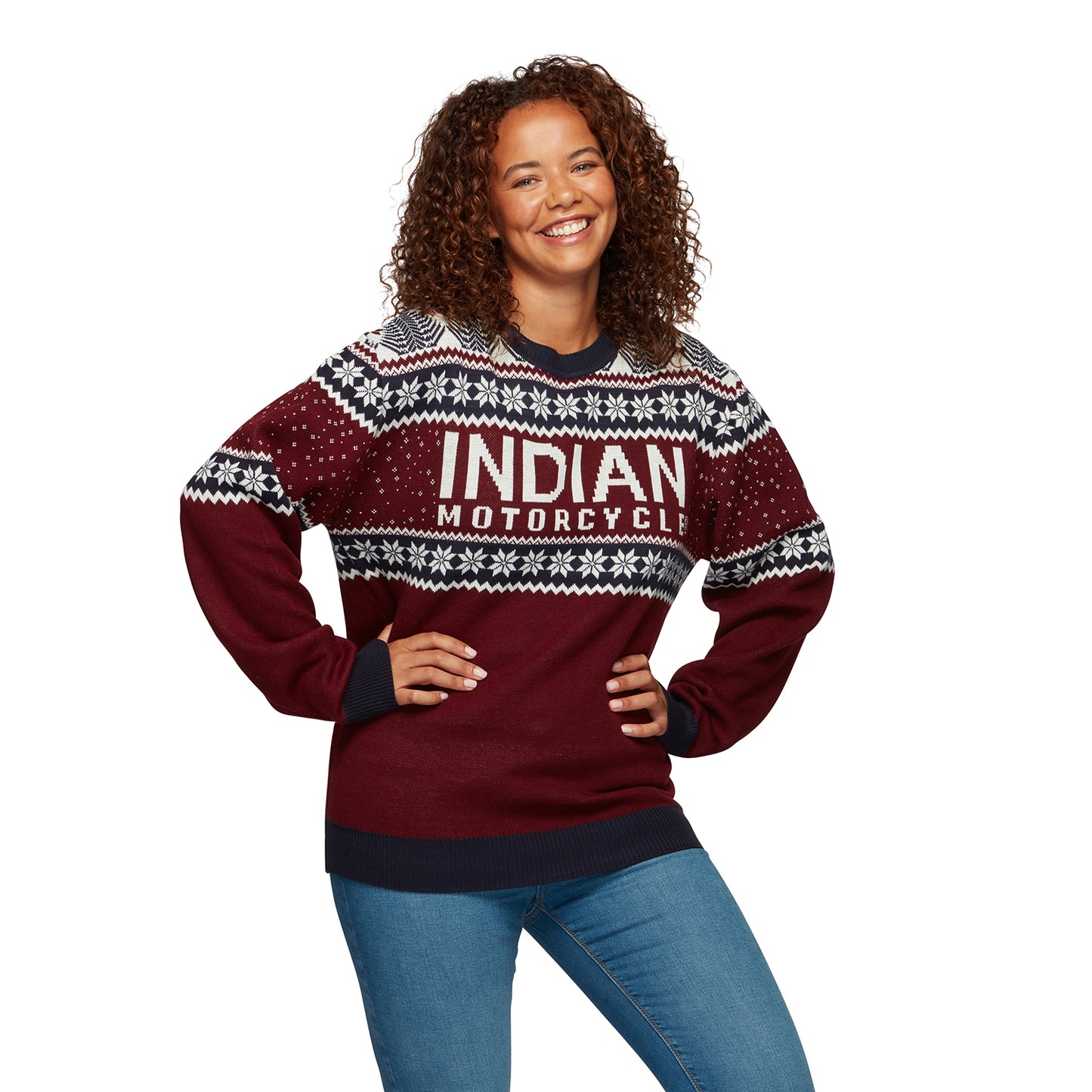 Unisex Indian Motorcycle Holiday Sweater