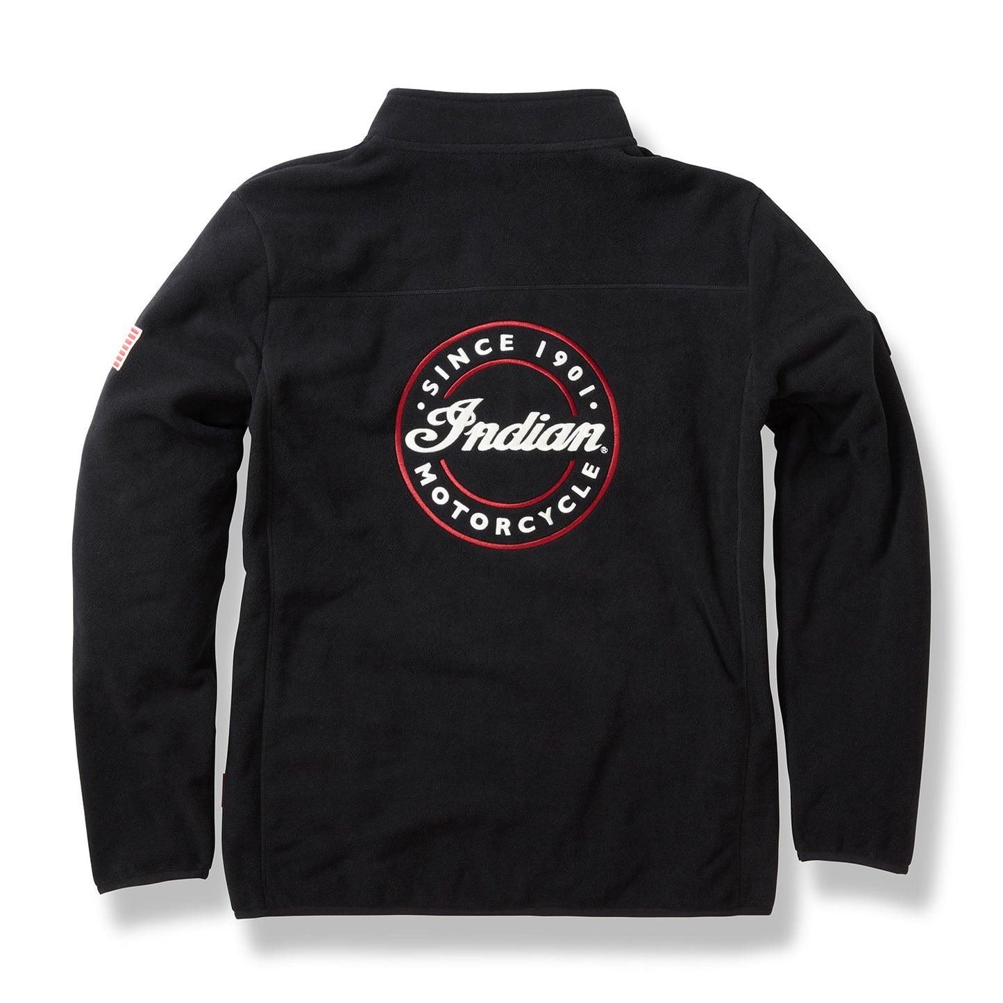 Men's Zip Thru Fleece, Black