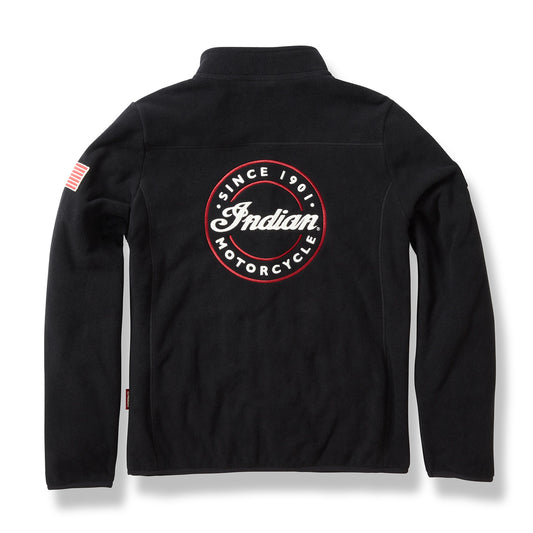 Women's Zip Thru Fleece, Black