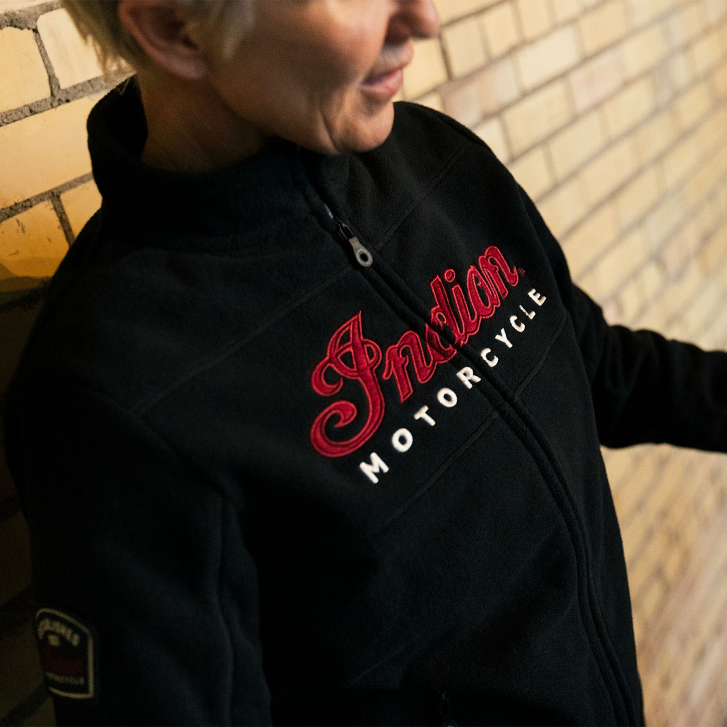 Women's Zip Thru Fleece, Black
