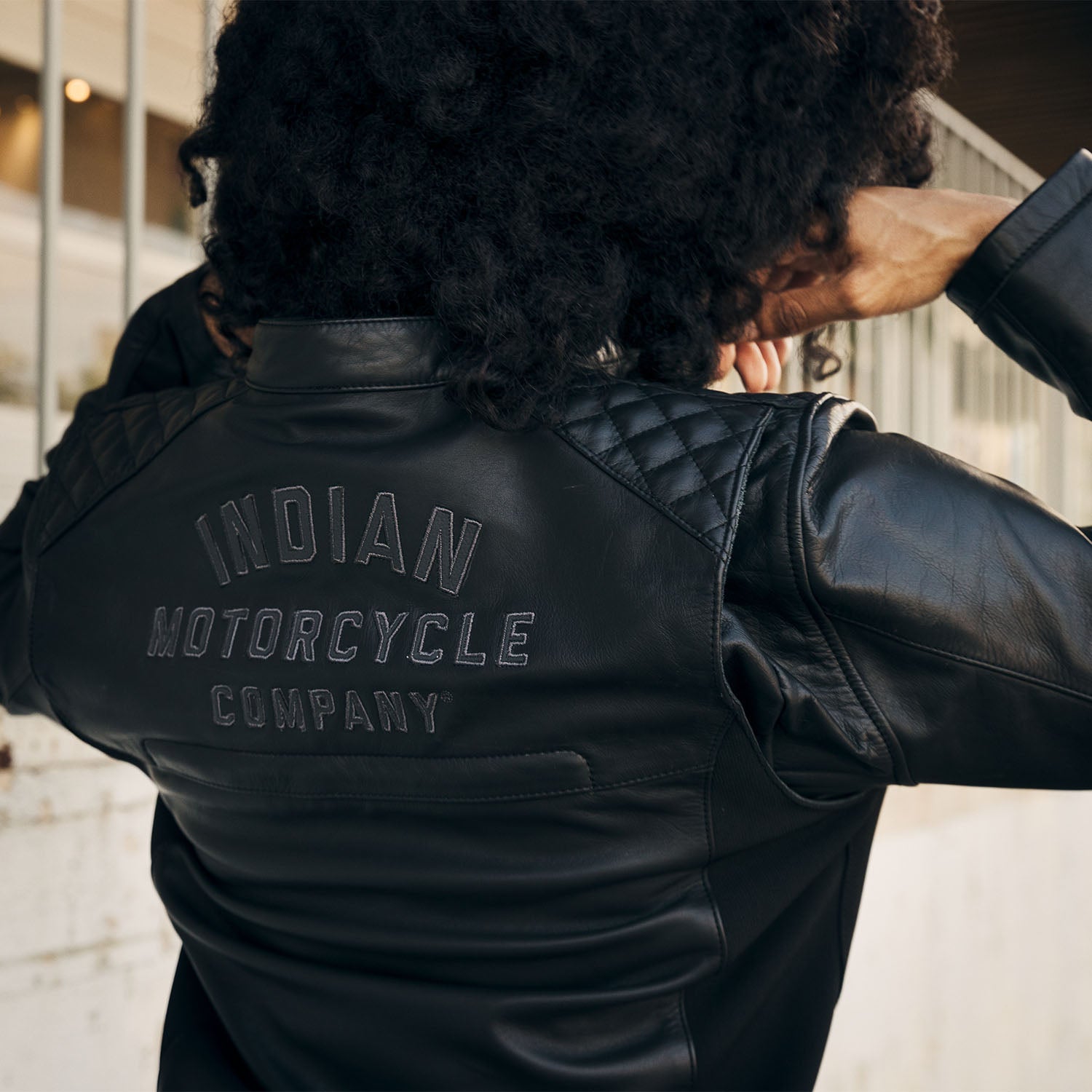 Women's Drew Leather Jacket, Black