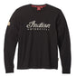 Men's Long Sleeve Script Logo T-Shirt, Black
