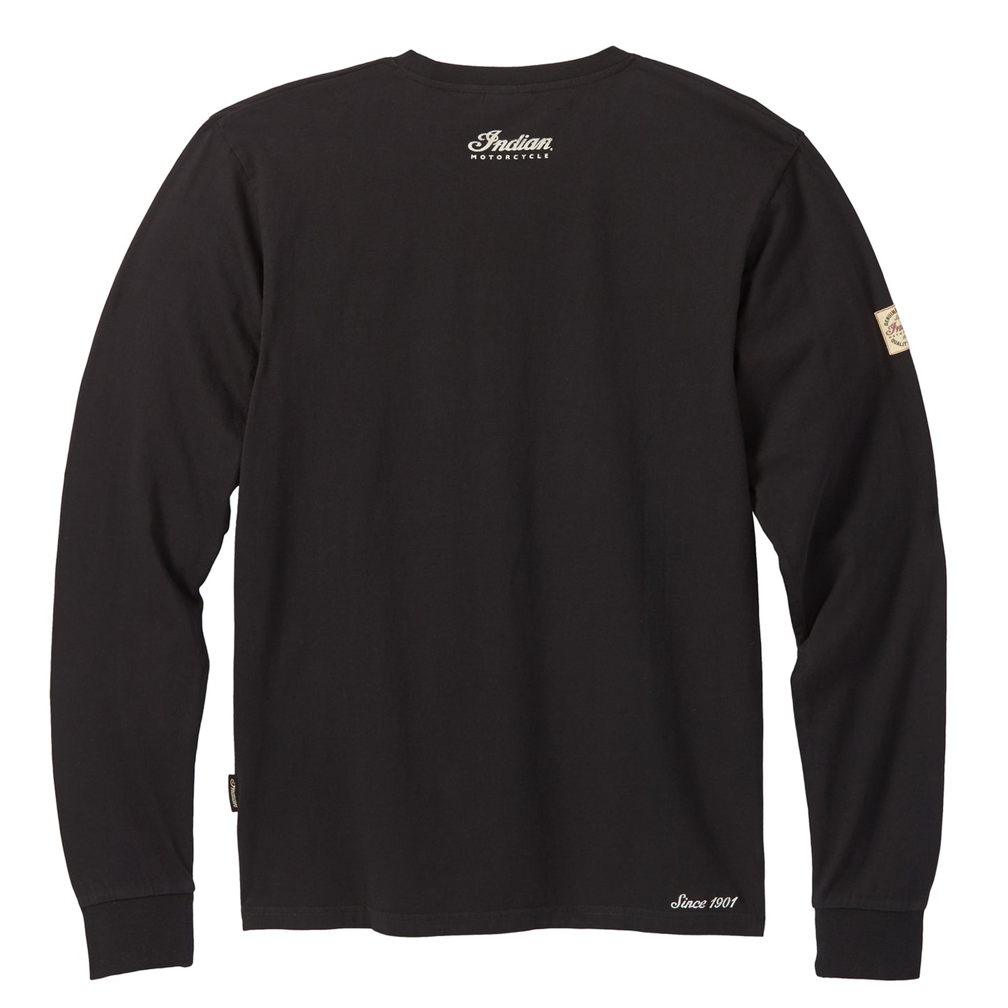 Men's Long Sleeve Script Logo T-Shirt, Black