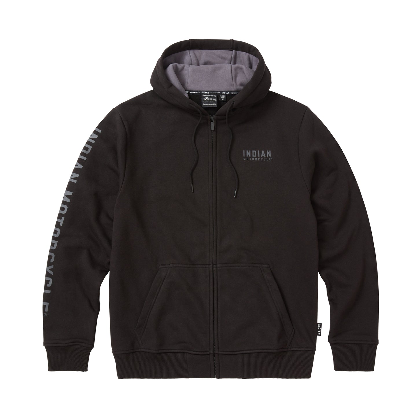 Men's Embroidered Hoodie, Black