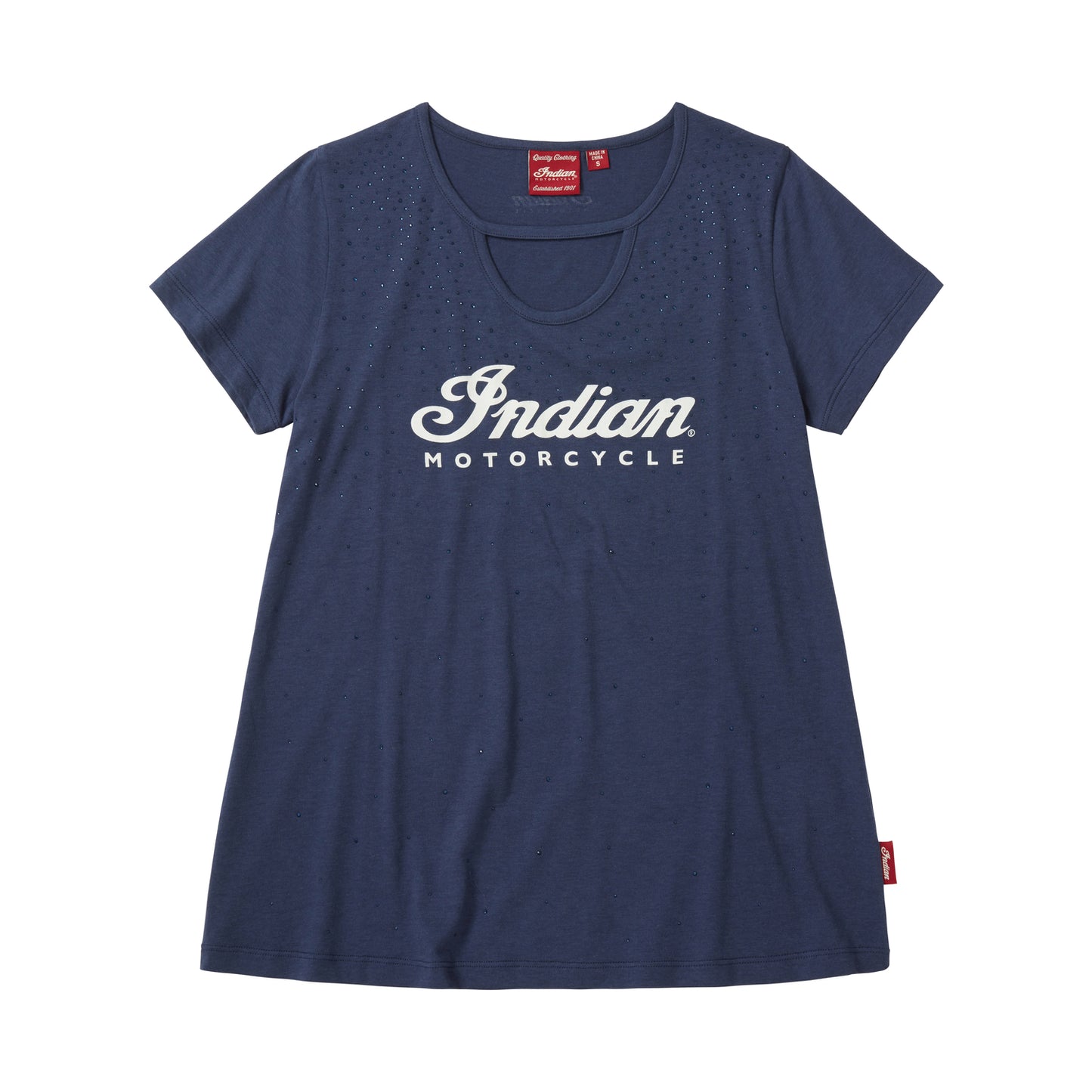 Women's All Over Stone T-Shirt, Navy