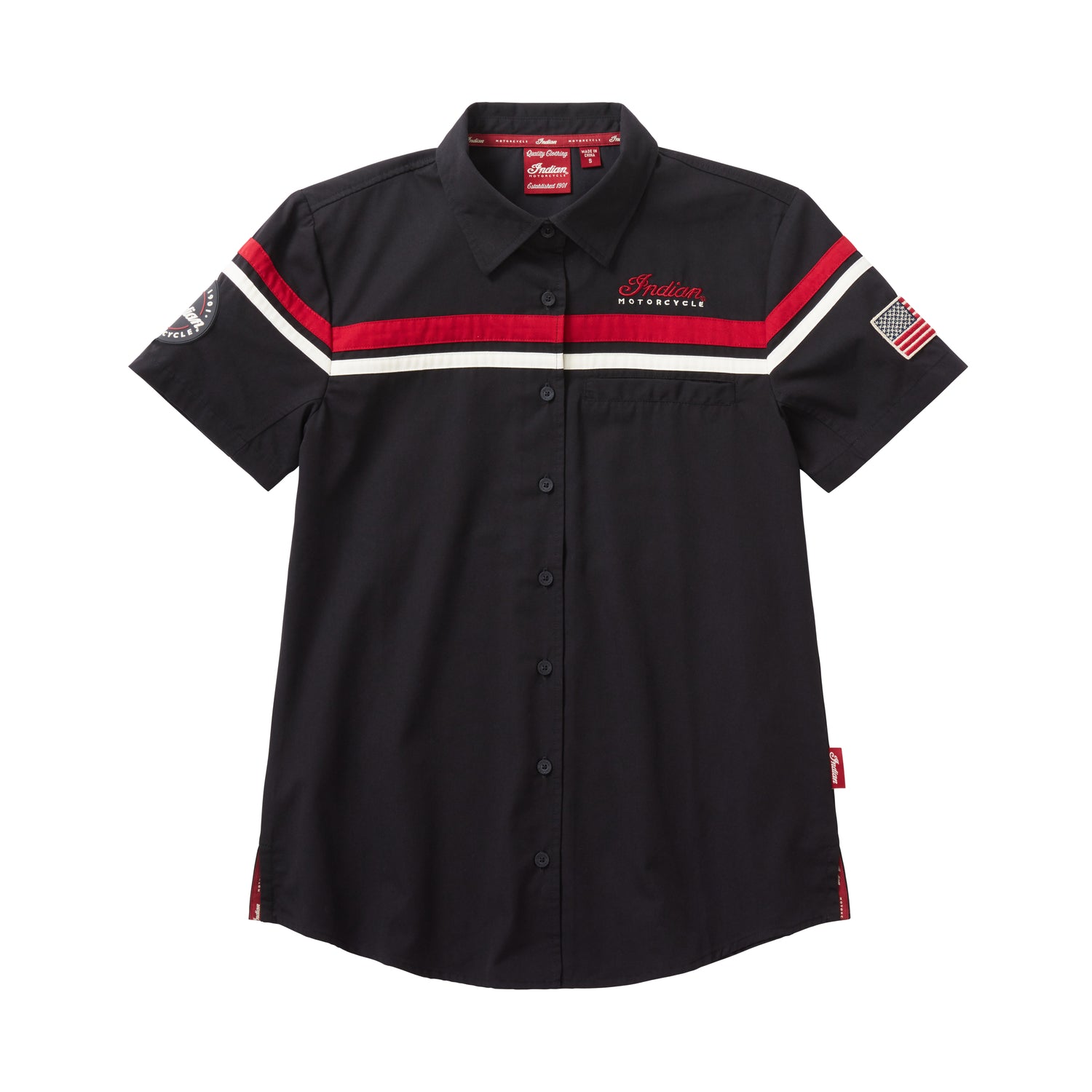 Women's Script Shop Shirt, Black