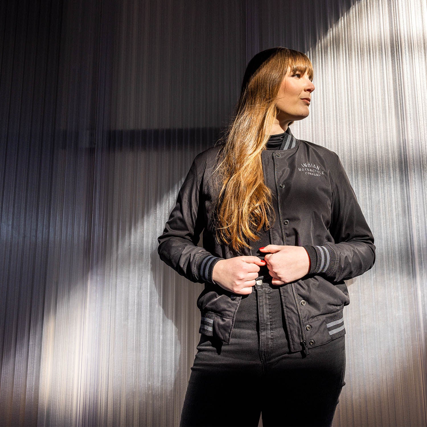 Women's Casual Bomber, Black