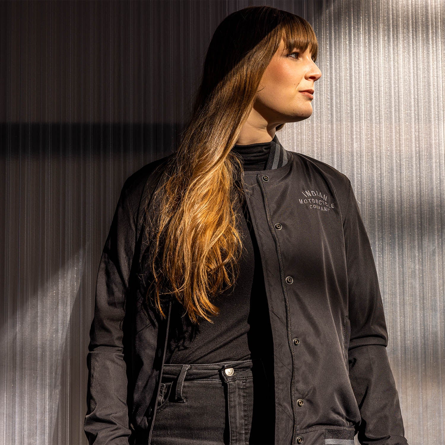 Women's Casual Bomber, Black
