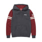 Women's Contrast Zip Thru Hoodie, Charcoal