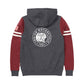 Women's Contrast Zip Thru Hoodie, Charcoal