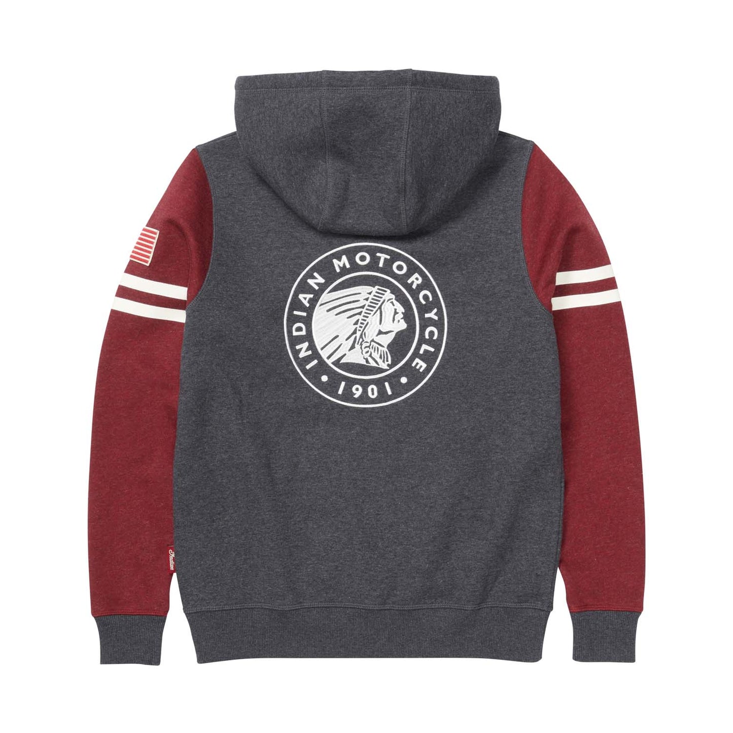 Women's Contrast Zip Thru Hoodie, Charcoal