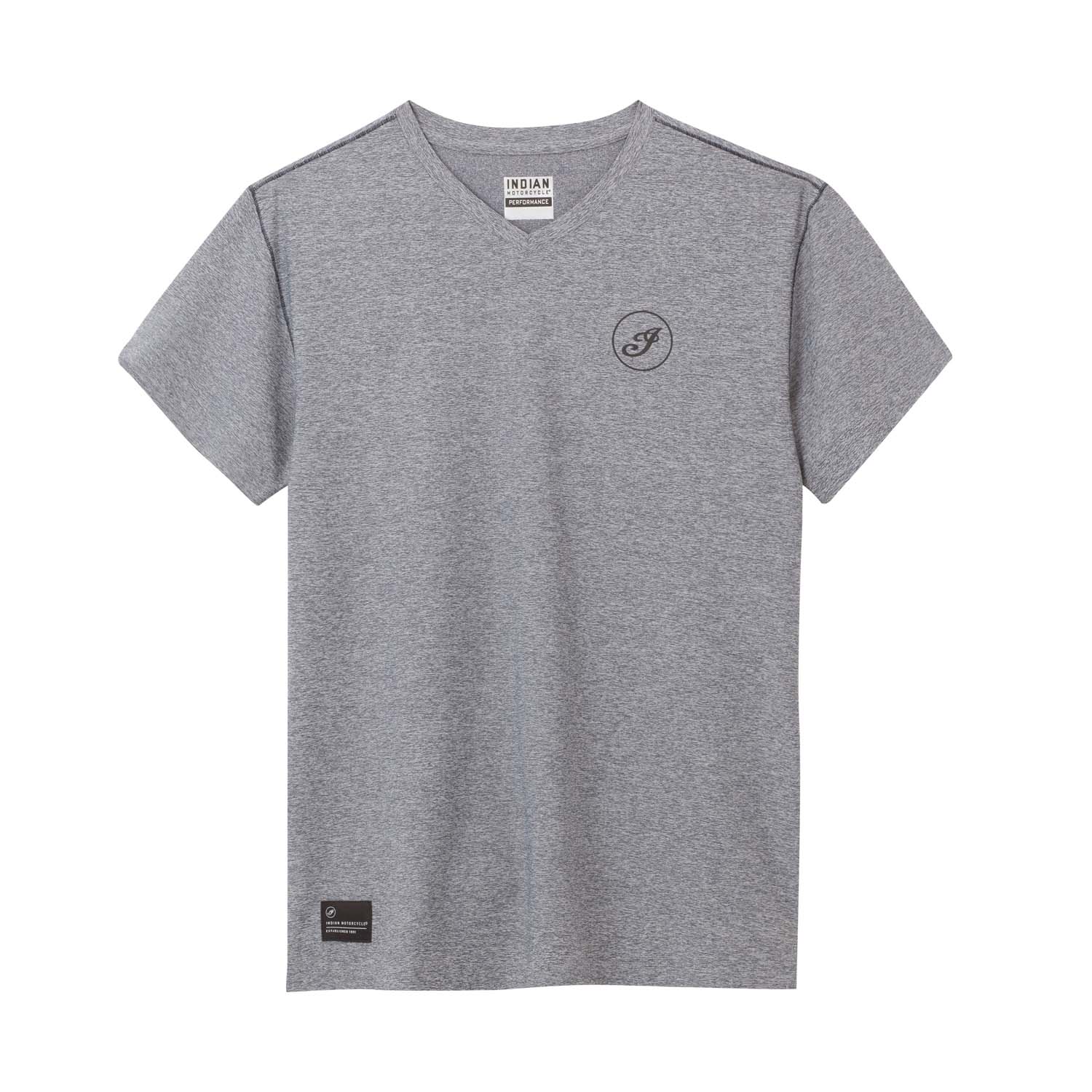 Men's V-Neck Athlete T-Shirt, Gray