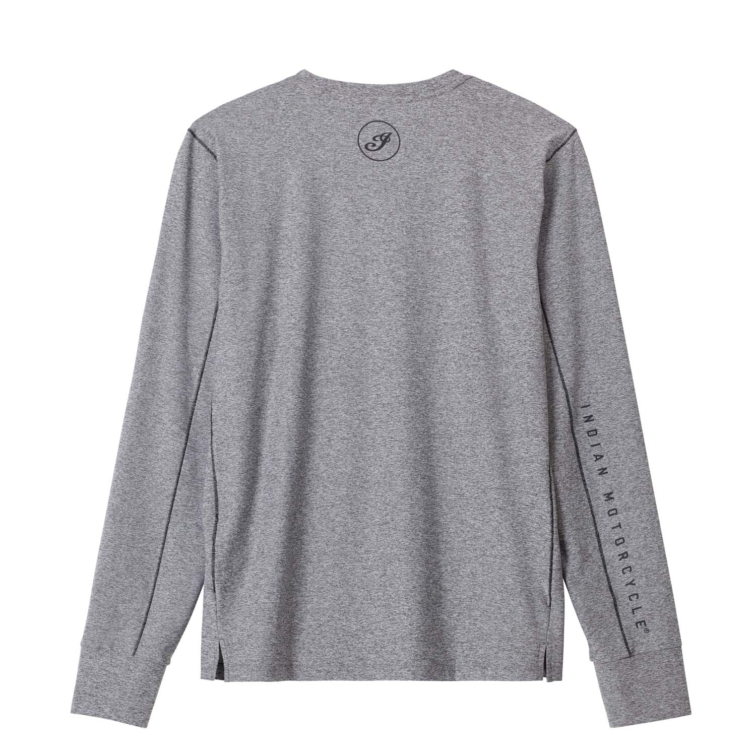 Men's Long Sleeve Thumbhole Athlete T-Shirt, Gray