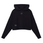 Women's Cropped Athlete Hoodie, Black