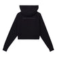 Women's Cropped Athlete Hoodie, Black