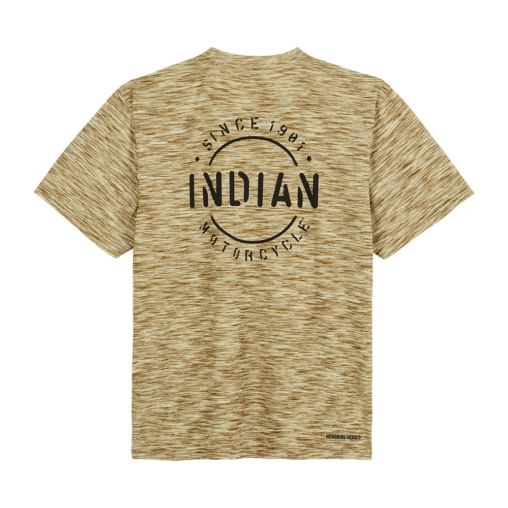 Men's Stencil Block Icon T-Shirt, Khaki