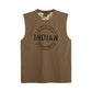 Men's Stencil Block Icon Tank, Khaki