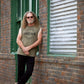 Men's Stencil Block Icon Tank, Khaki