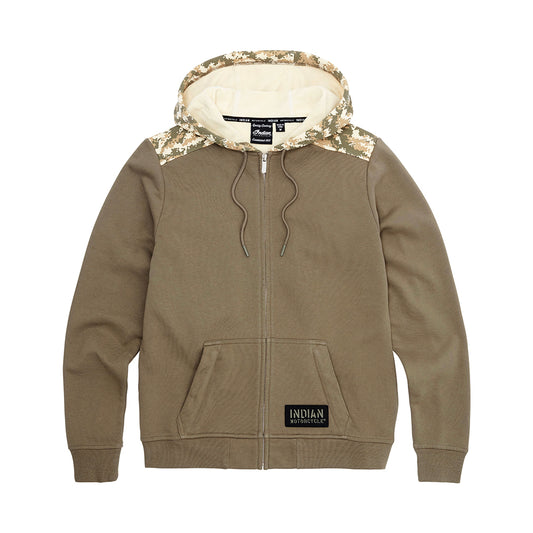 Women's Stencil Block Icon Hoodie, Khaki